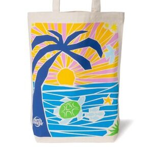 NWT Earth Breeze Island Tropics Canvas Tote Bag New Sustainable Ethically Made